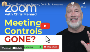 How to Always Show Zoom Meeting Control Bar for Quick Access